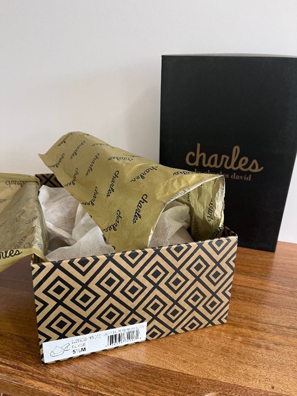 Charles by Charles David Elyse Platform Taupe Vegan Suede Sandal Mule Slide 5.5 - Picture 3 of 11